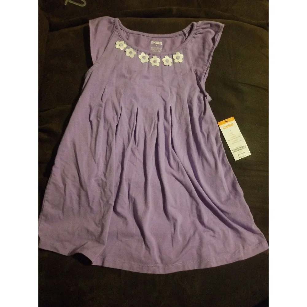 Gymboree purple floral‎ dress size 4 nwt pocketful of sunshine